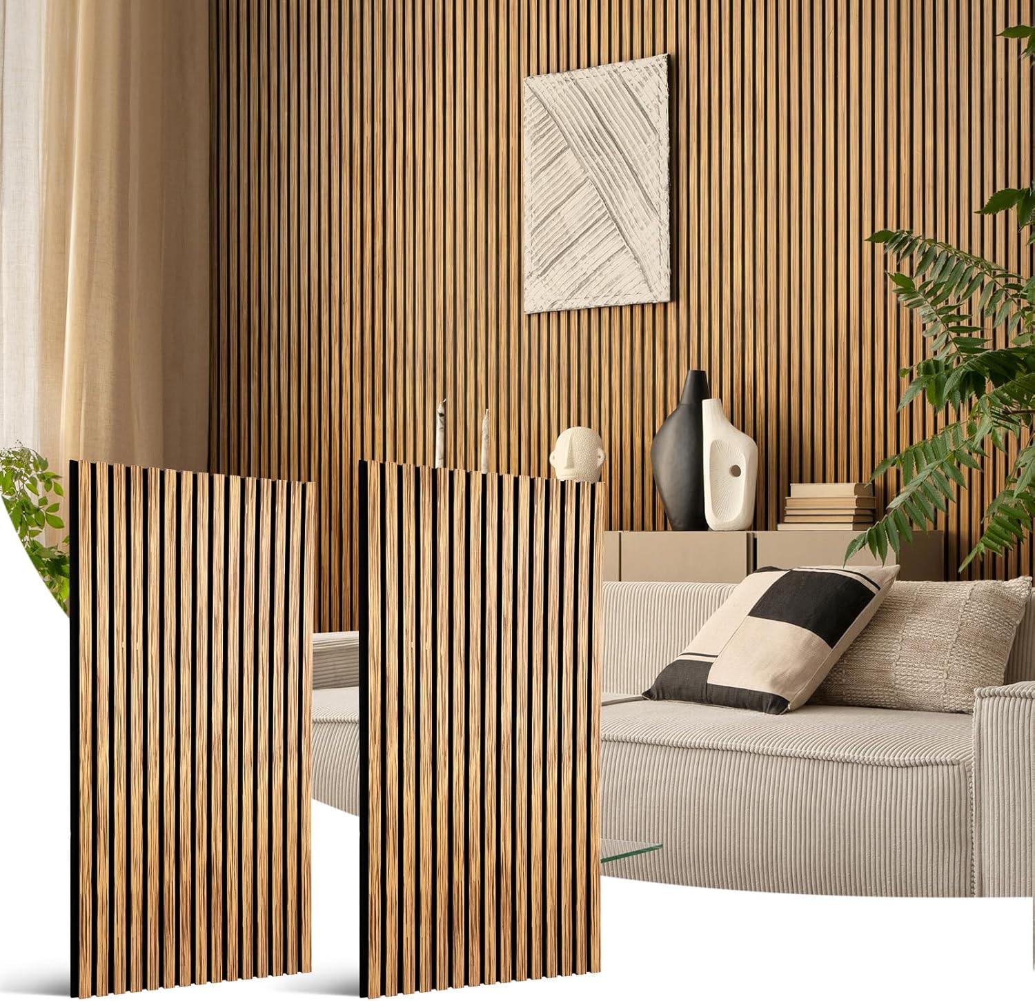 Wood Slat Wall Panel for Superior Soundproofing and Decor