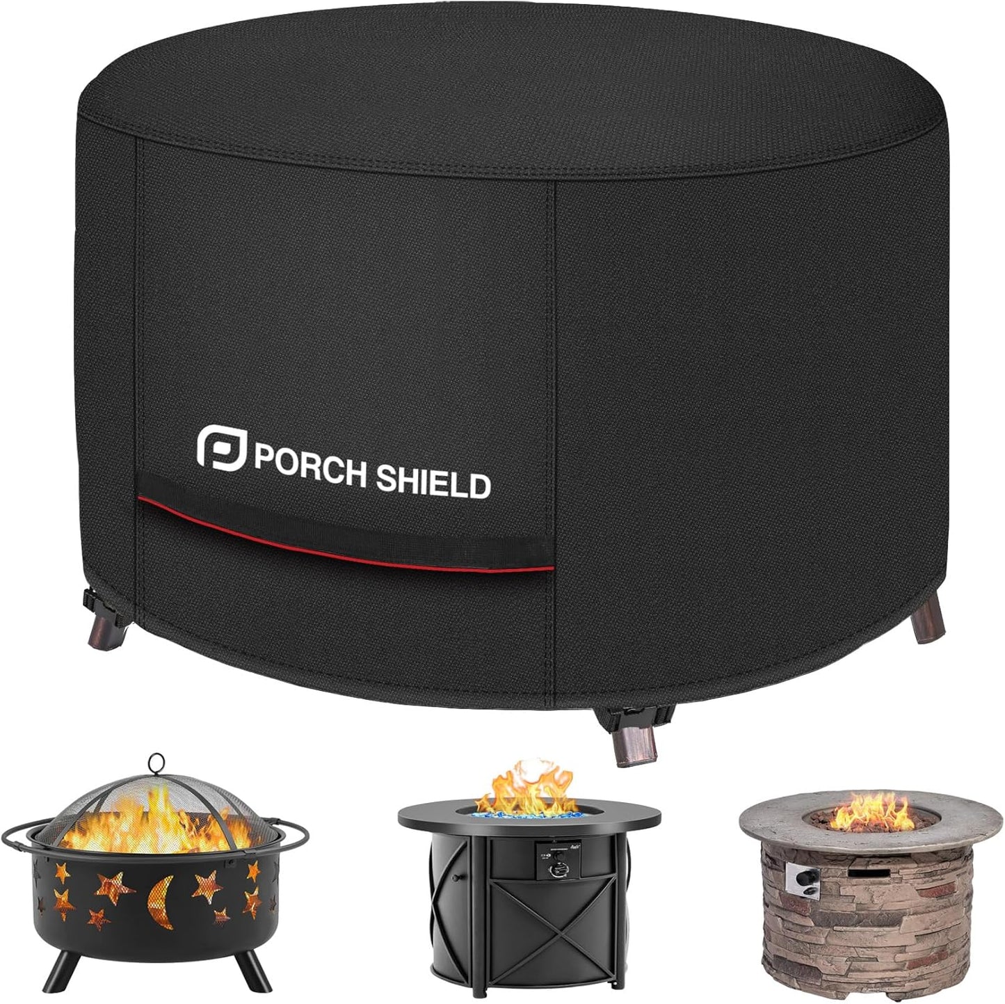 Porch Shield Round Patio Fire Pit Cover Waterproof 50 inch