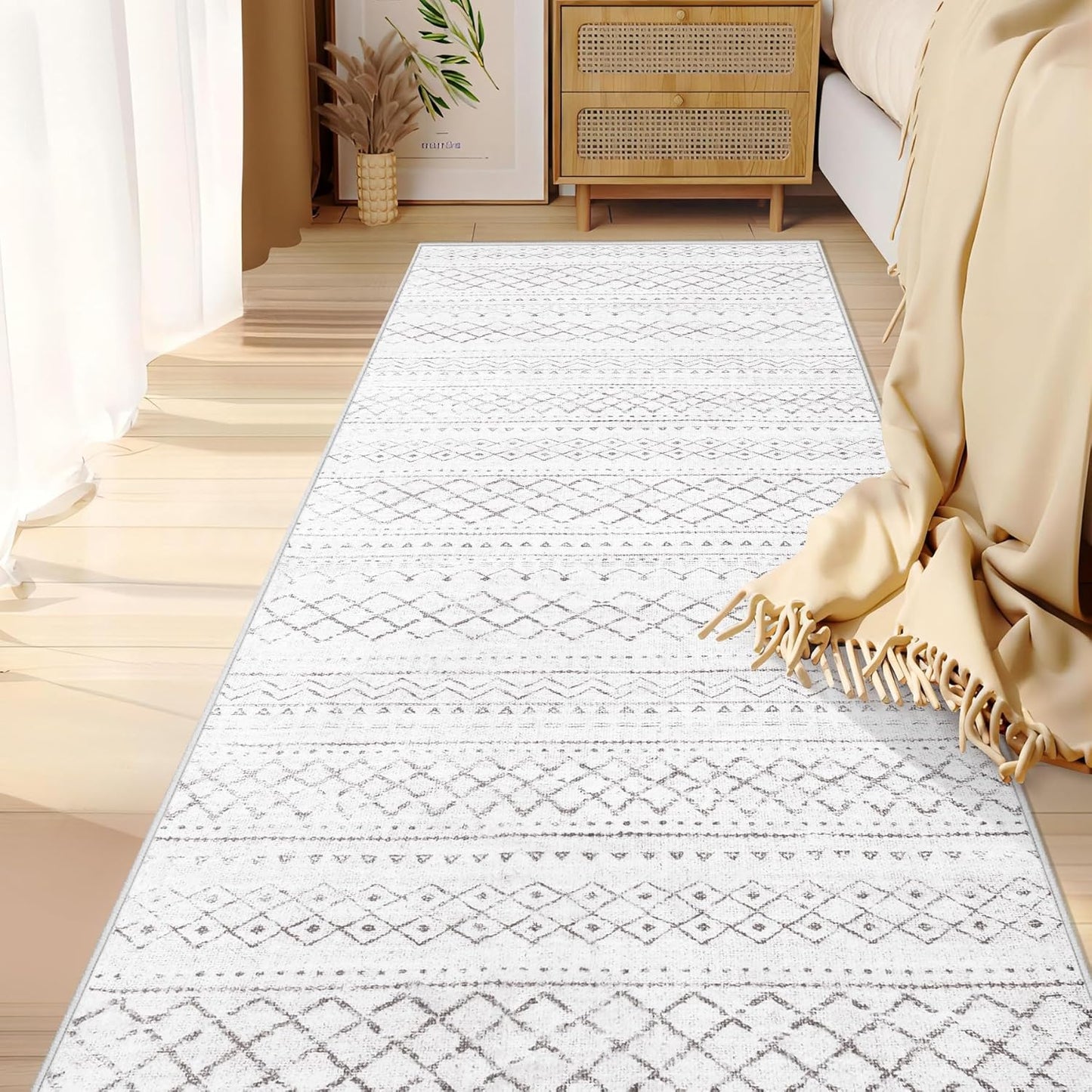 Runner Rug 2x7 Boho Geometric Area Rugs for Modern Homes