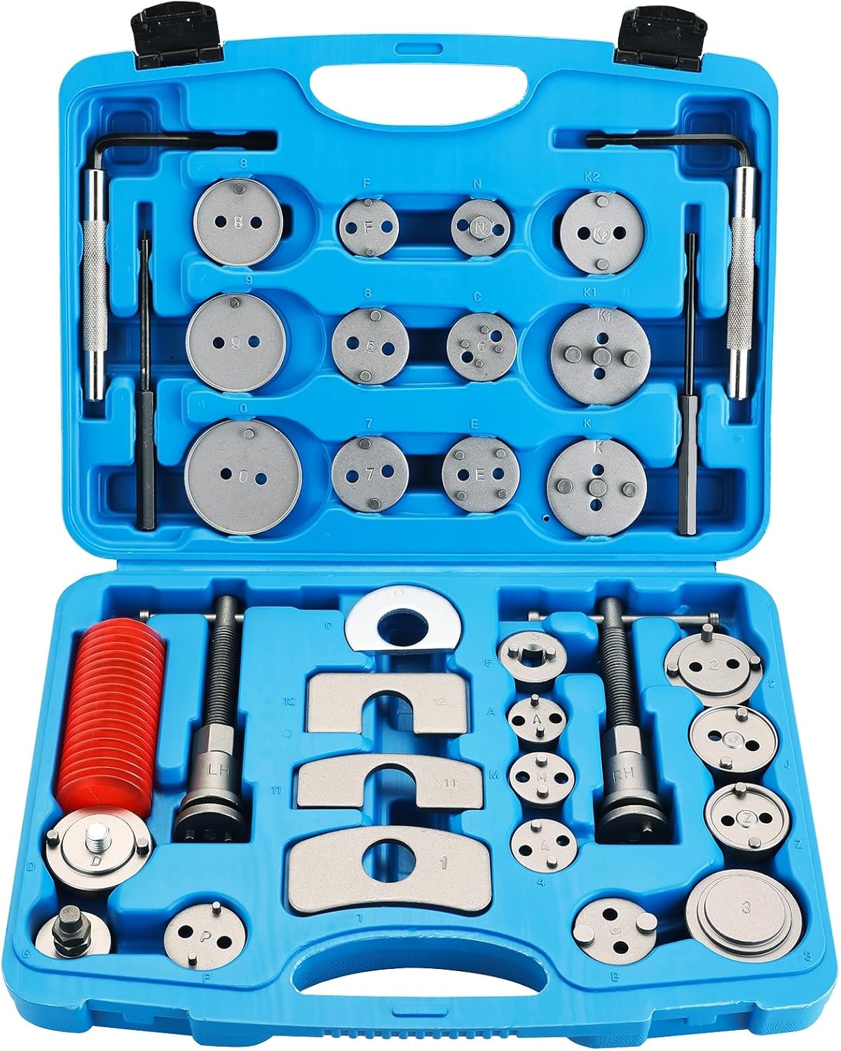 Heavy Duty Brake Caliper Tool Kit with 24 Adapters for Vehicles