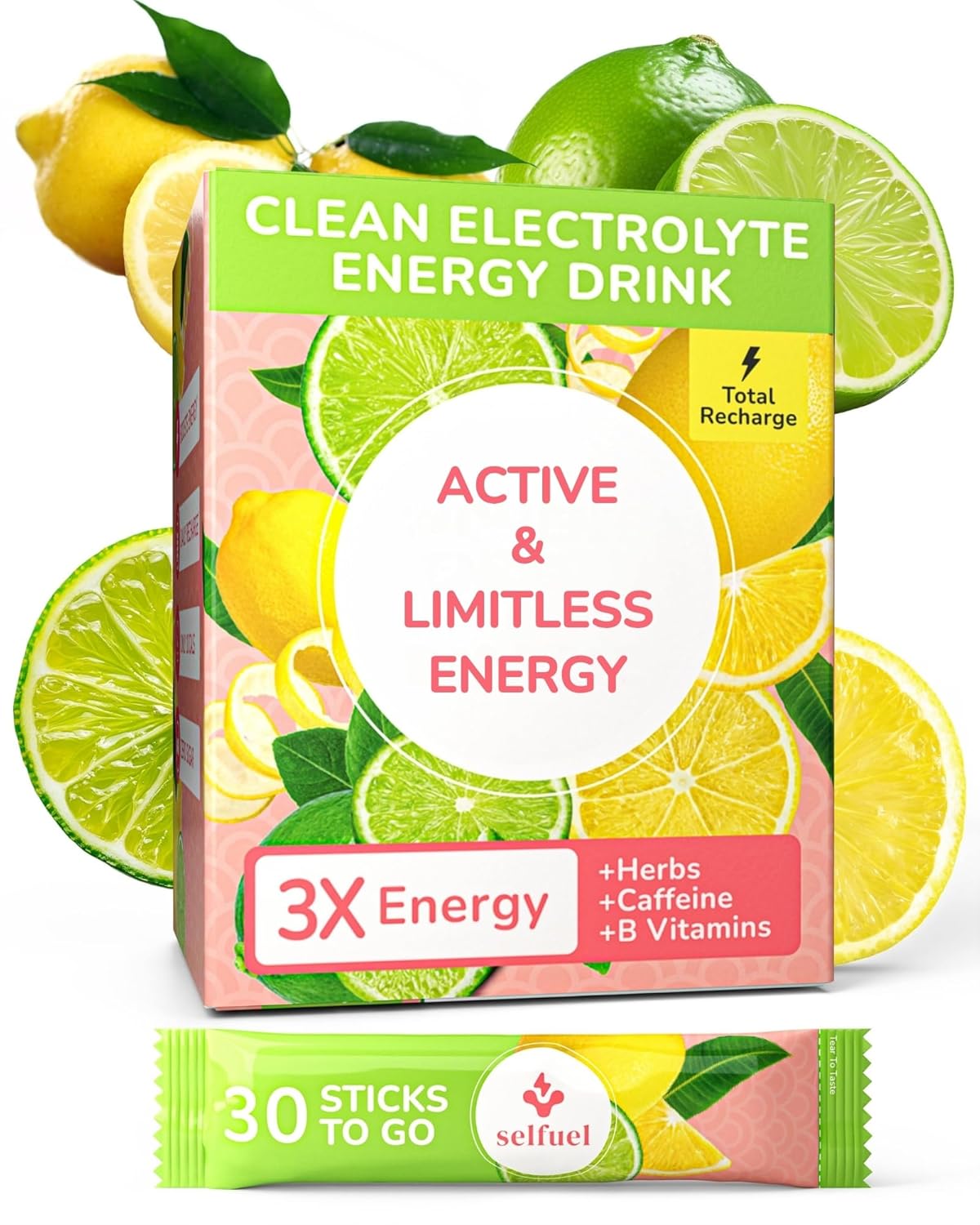 Clean Energy Drink Powder for Hydration and Focus Boost