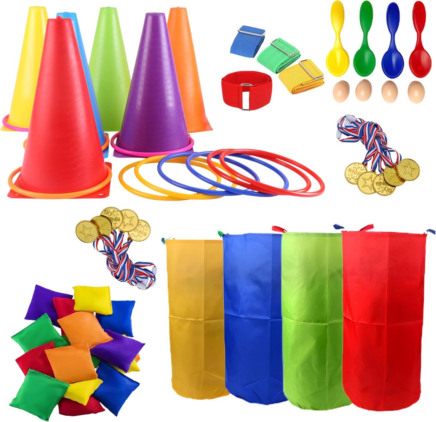 53 Pcs Outdoor Games Set for Kids & Adults - Fun for All Ages