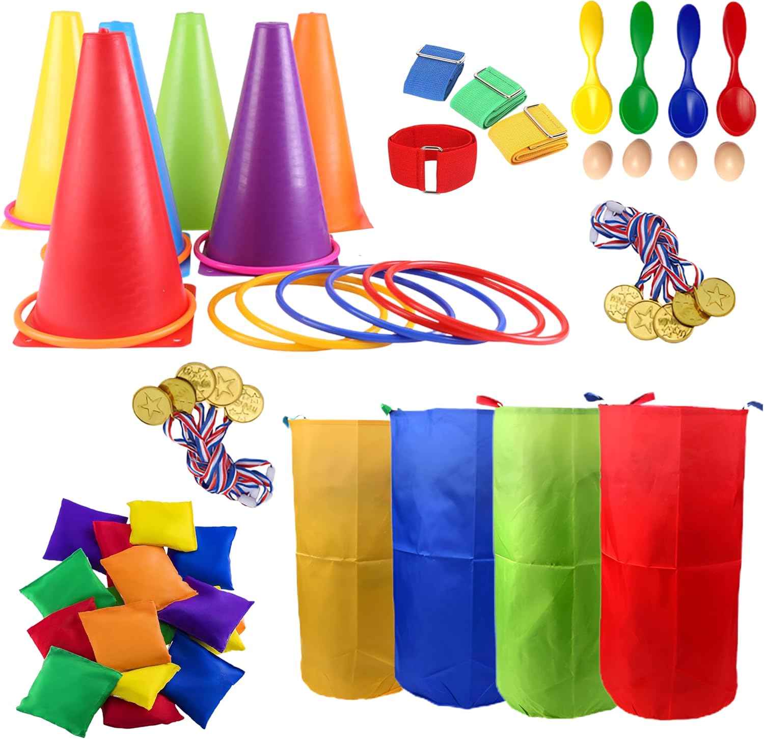 53 Pcs Outdoor Games Set for Kids & Adults - Fun for All Ages