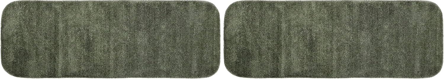 Garland Rug Traditional Plush Washable Nylon Rug, Deep Fern