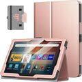 Kindle Fire HD 8 Case Slim Folding Stand Cover - Rose Gold