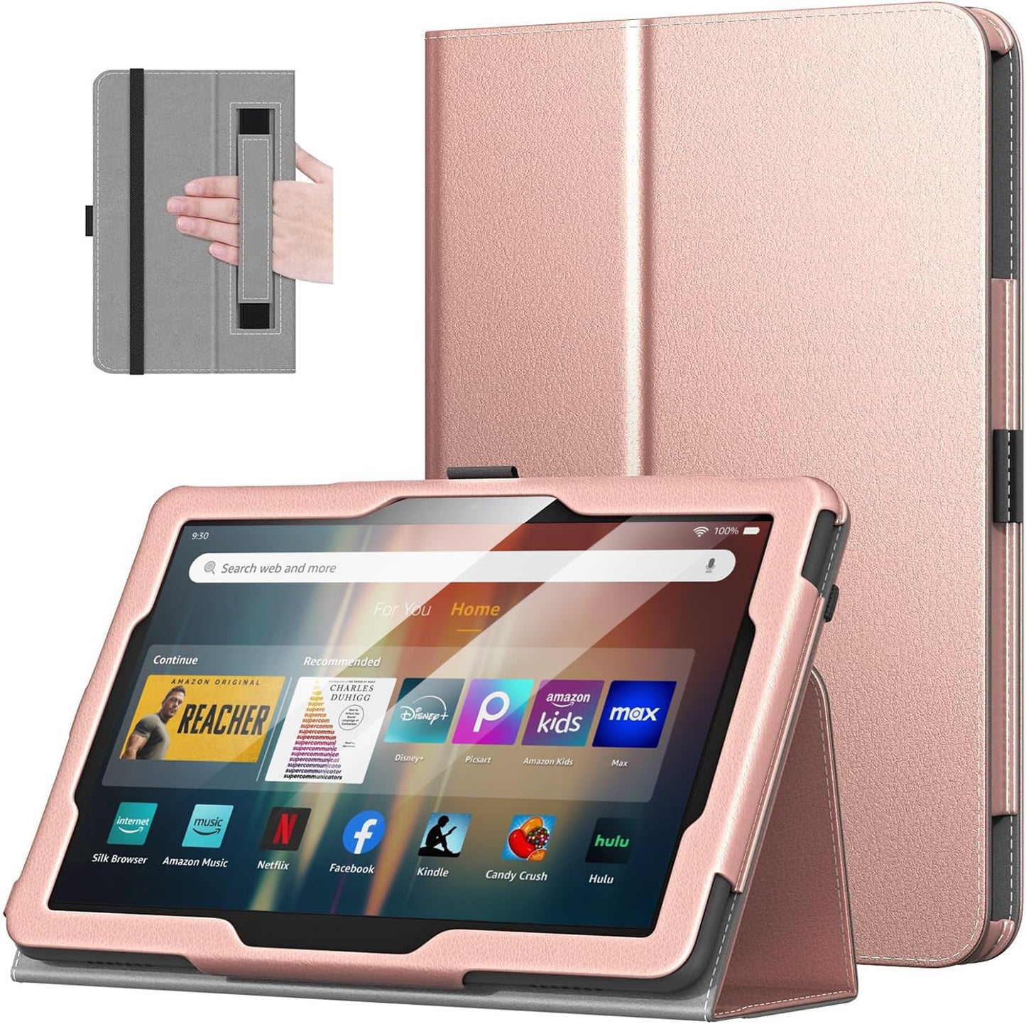 MoKo Case for Kindle Fire HD 8 & 8 Plus - Slim Folding Cover