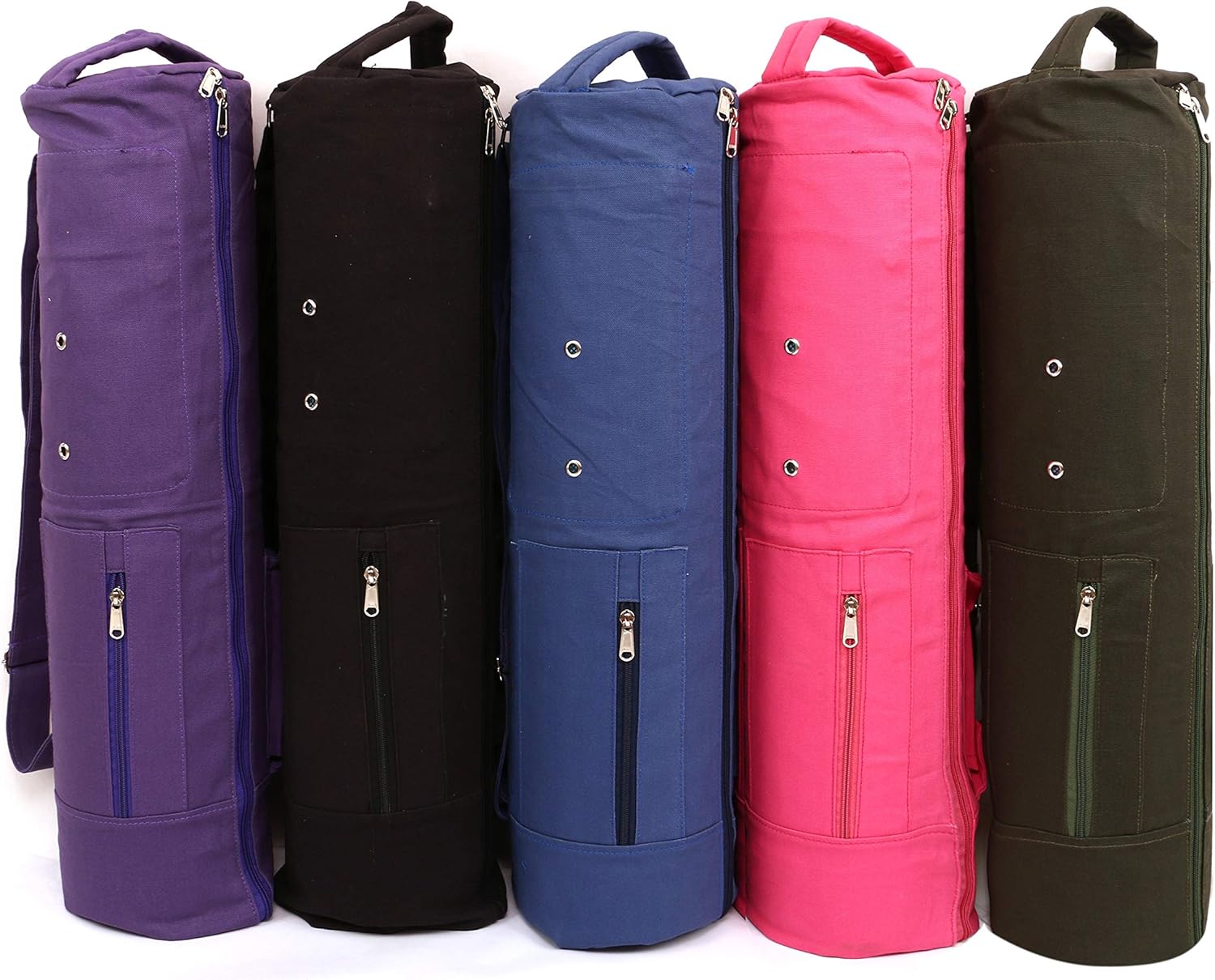 Yoga Mat Bag with Multiple Pockets - D Green