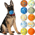 Dog Toy Balls 10 Pack 3 in for Aggressive Chewers - Bouncy Floaters