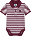 Creative Knitwear College Baby Striped Polo Bodysuit (Style C3KG)