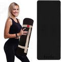 Feetlu Eco-Friendly Yoga Mat - Non-Skid Dual Surface - 10/12mm Thick - Perfect for Yoga & Pilates