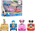 Disney Junior Mickey Mouse Diecast Vehicles 4-Piece Set - Durable Play