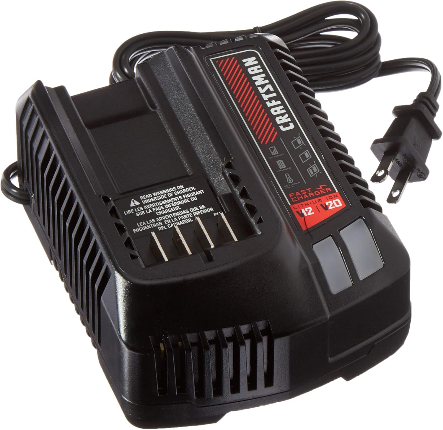 CRAFTSMAN V20 Battery Charger with LED Indicator for Efficiency