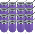 12oz Wine Tumbler for Women 16 Pack - Insulated Stainless Stemless