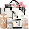 Birthday Gifts for Women Monogrammed Tote Gift Set - Personalized