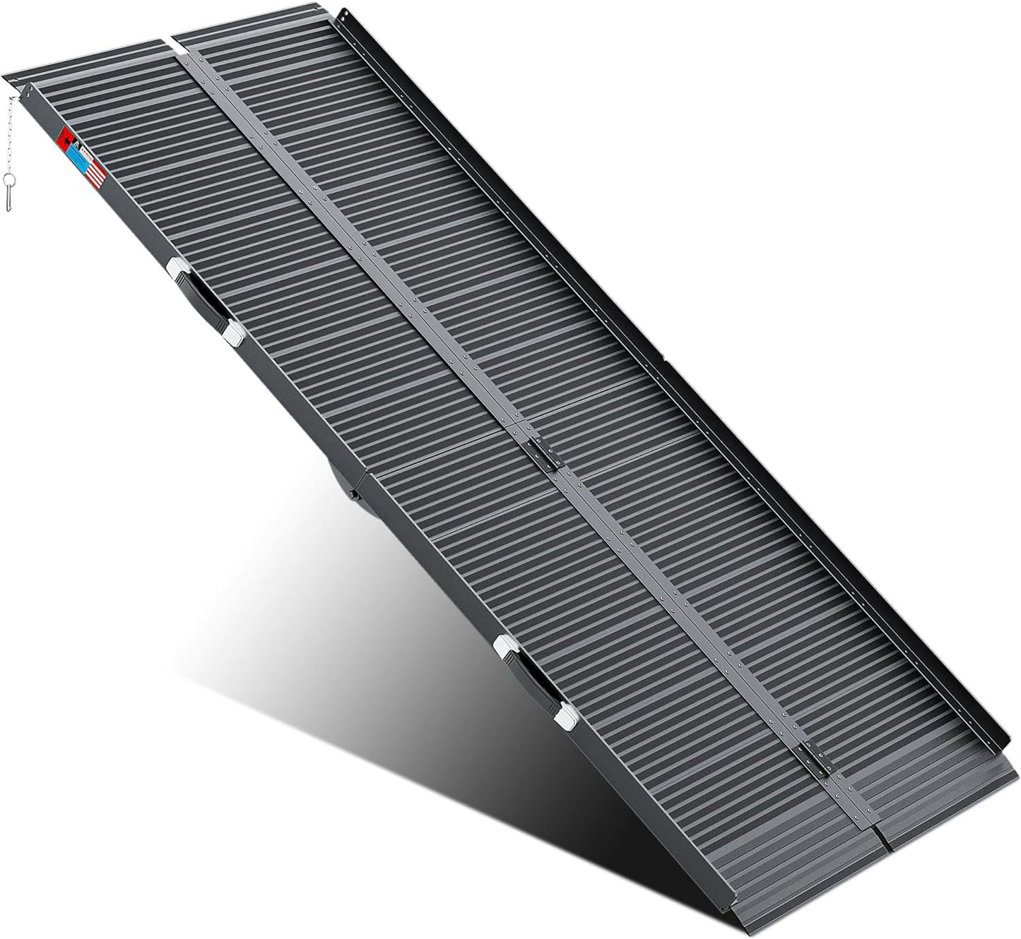 7FT Portable Wheelchair Ramp for Home - Non-Slip Aluminum Design