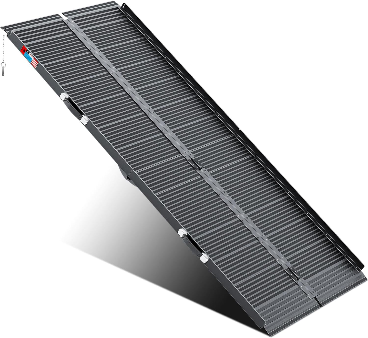 7FT Portable Wheelchair Ramp for Home - Non-Slip Aluminum Design