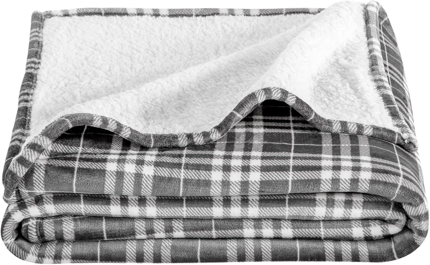 Bare Home Sherpa Fleece Blanket - Soft, Warm & Reversible