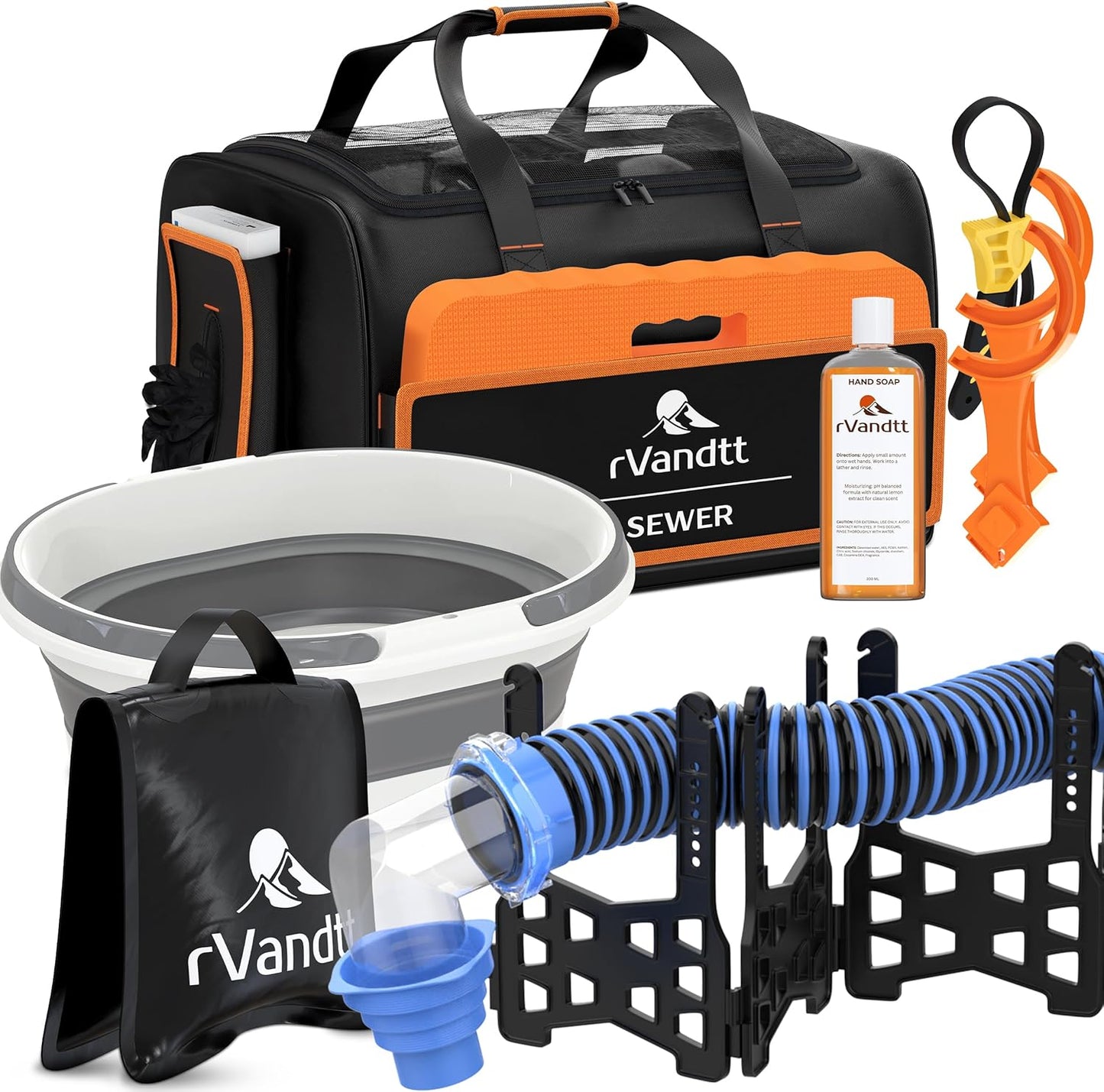 RV Sewer Accessories Kit - Complete 15ft Hose Solution for RVs