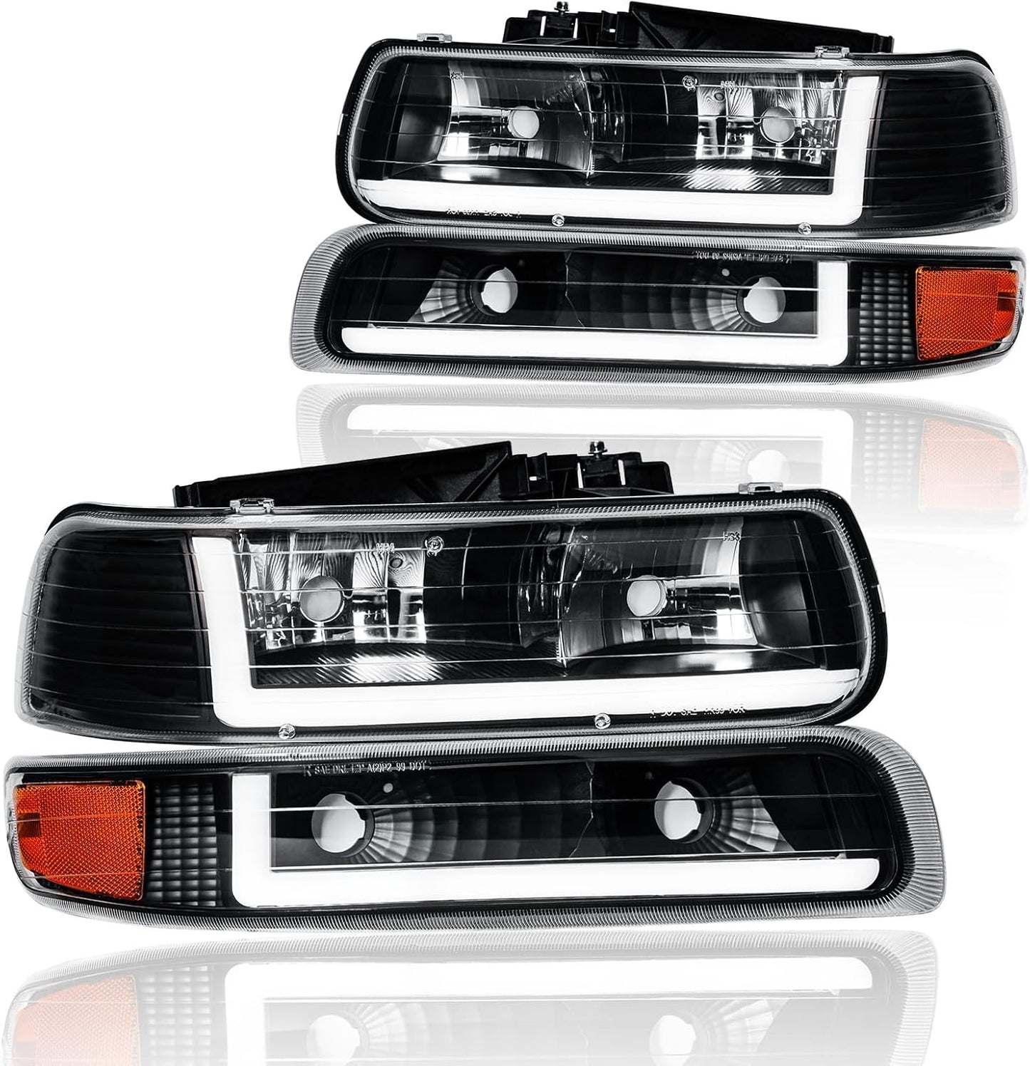 LED DRL Headlight Assembly for 1999-2002 Chevy Silverado Models