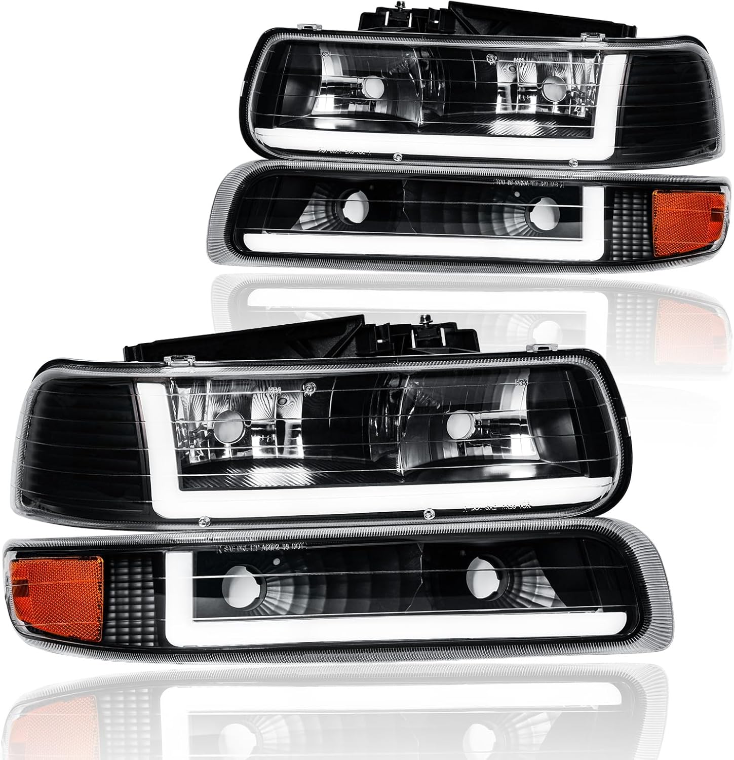 LED DRL Headlight Assembly for 1999-2002 Chevy Silverado Models