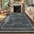 Lahome Floral Washable Rugs 8x10 - Soft Boho Area Rug for Living Room
