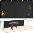 Fireproof Heat Shield for Wall Behind Grill 3ftx6ft - Protects Deck