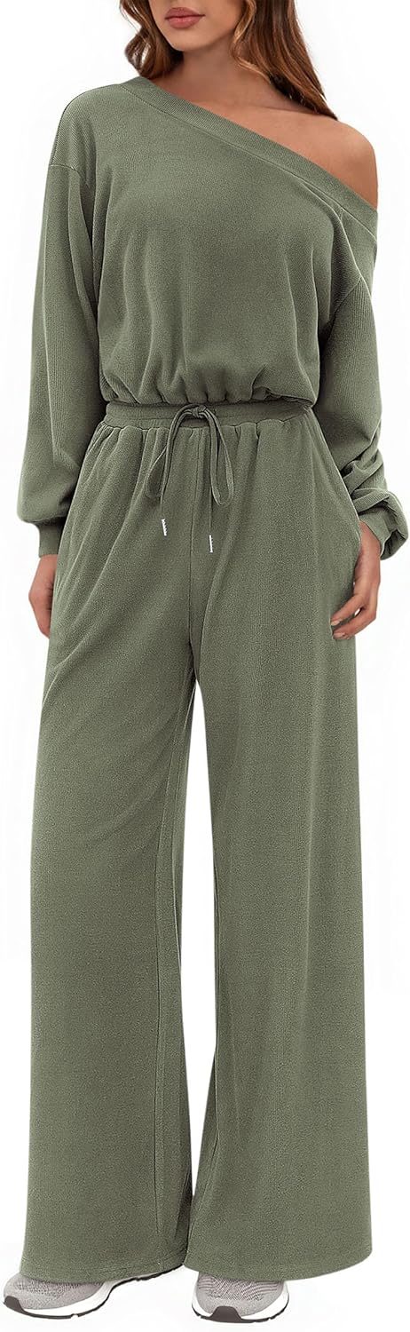 PRETTYGARDEN Long Sleeve Jumpsuit For Women Dressy 2025