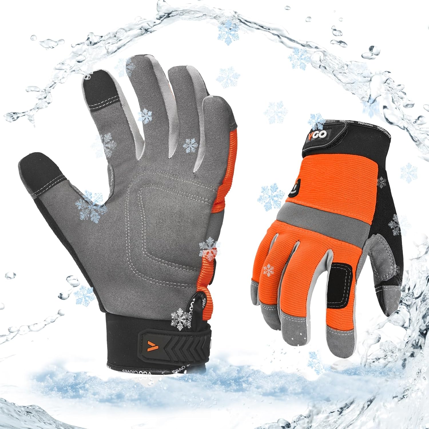 Vgo Winter Work Gloves Men - Waterproof & Warm