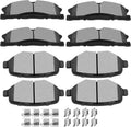 SCITOO Front Rear Ceramic Brake Pads Sets Fit For Ford Explorer Flex
