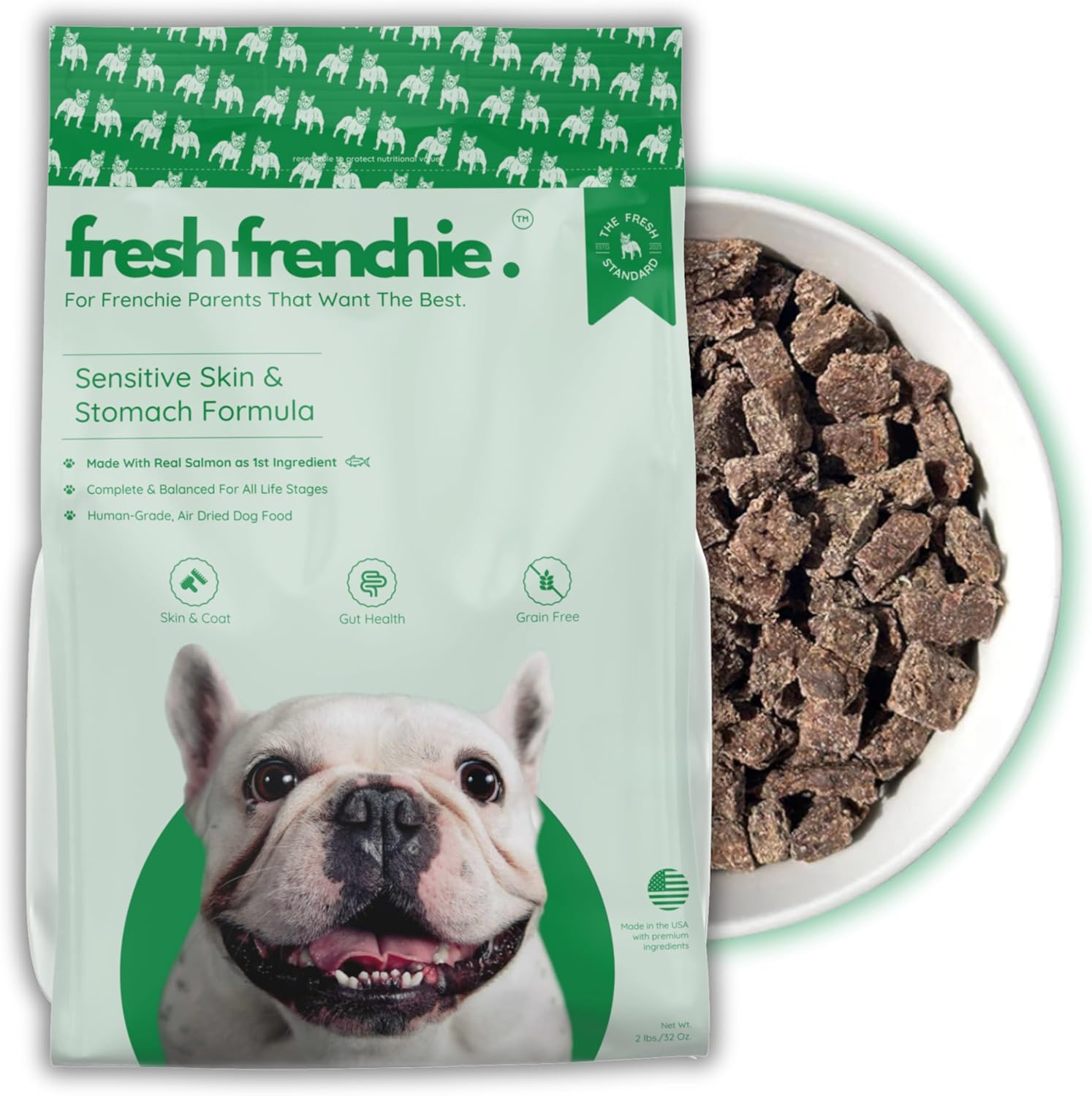 Air-Dried Dog Food for French Bulldogs - Salmon & Superfoods