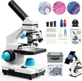 HSL 40X-2000X Microscope for Kids and Students - Portable Dual LED