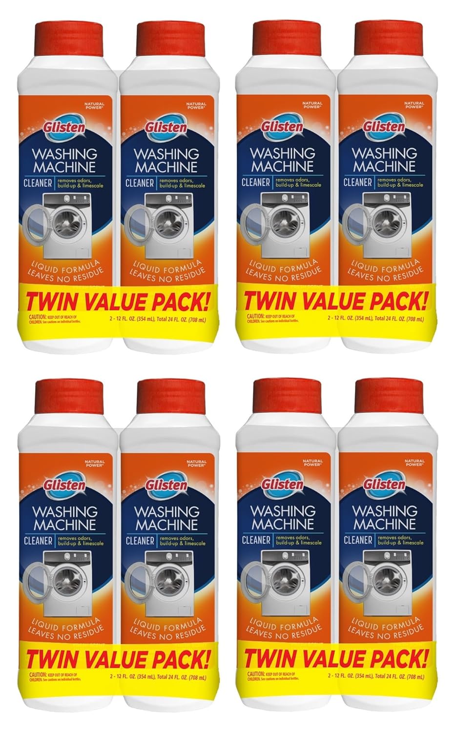Sparkling Clean Machines with Glisten Washer Magic, Set of 8