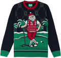 Mens Golf Ugly Christmas Sweater - Snug Fit Breathable Crewneck