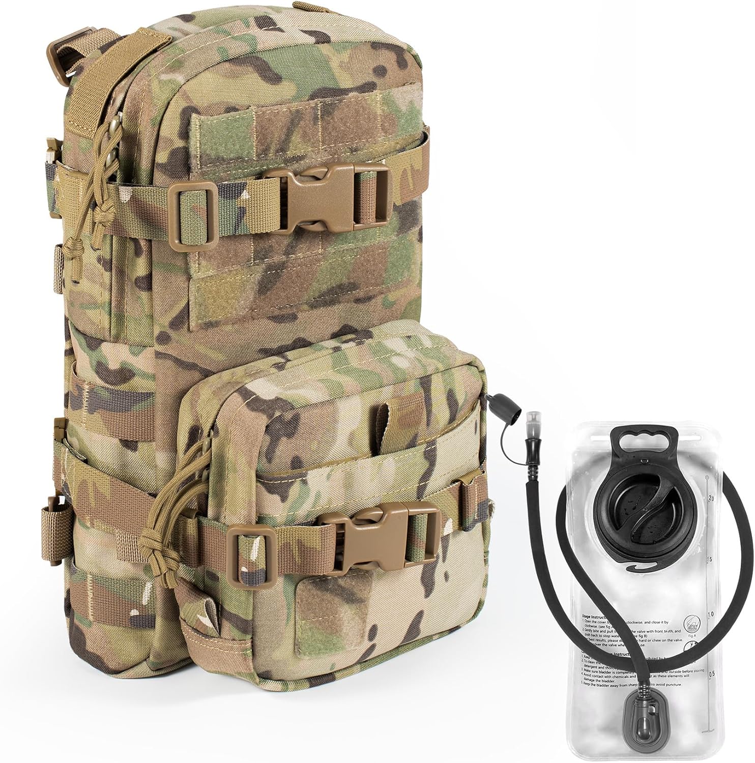 Tactical Small MOLLE Hydration Pack for Outdoor Adventures