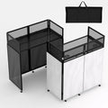 LUCKUP Portable DJ Booth 41in x 20in DJ Facade - Foldable Performance