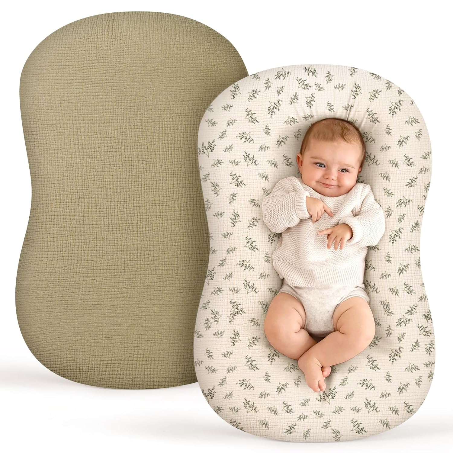 Muslin Lounger Pillow Covers for Cozy Naps by Termichy