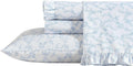 Full Bed Sheets Percale Cotton Floral Print - Breathable Dorm