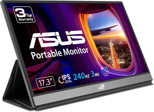 ASUS 17.3 FHD Portable Gaming Monitor - 240Hz Refresh, Adaptive-Sync