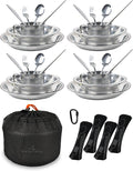 Stainless Steel Camping Mess Kit by FORTITUDE21 for Outdoor Fun