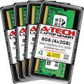 A-Tech 8GB (4x2GB) DDR3 1600 MHz SODIMM Laptop RAM - Reliable Upgrade