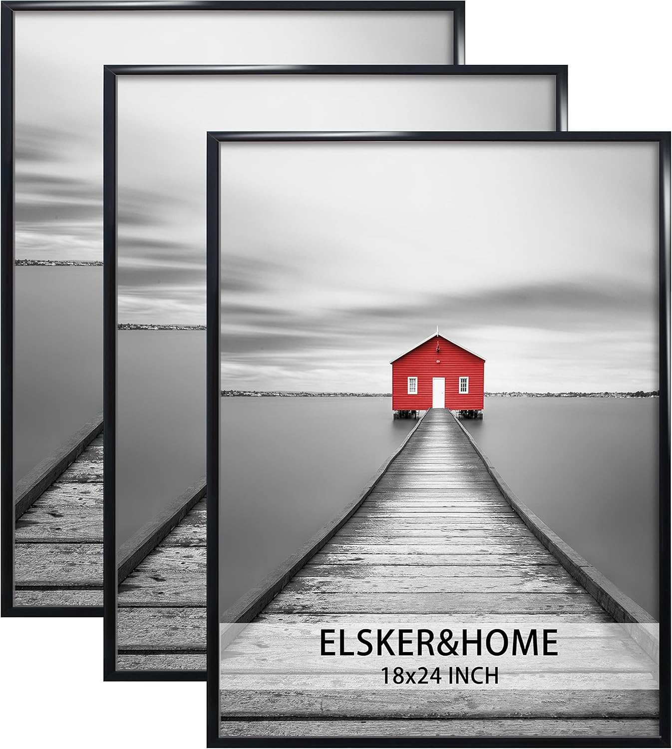 18x24 Black Poster Frame 3 Pack for Stylish Home Decor