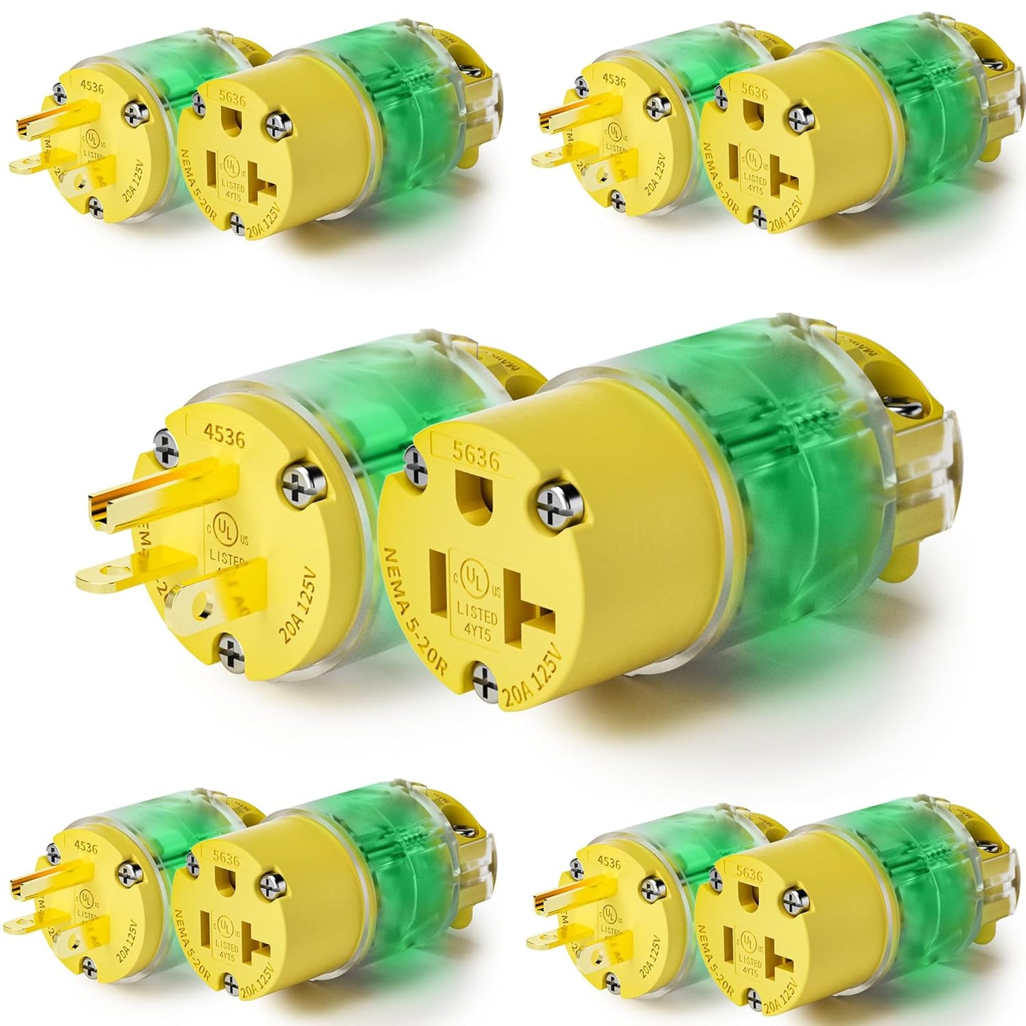 20 Amp Extension Cord Ends Lighted Plug Connector Set Review