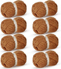 Bulky Thick Fluffy Yarn for Crocheting and Knitting - Super Bulky Soft
