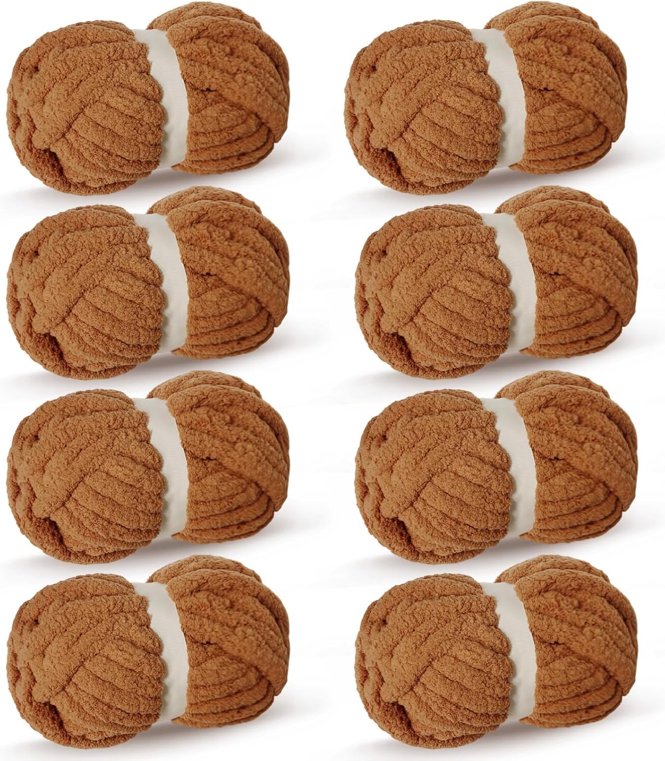 Bulky Thick Fluffy Yarn for Crocheting and Knitting Projects