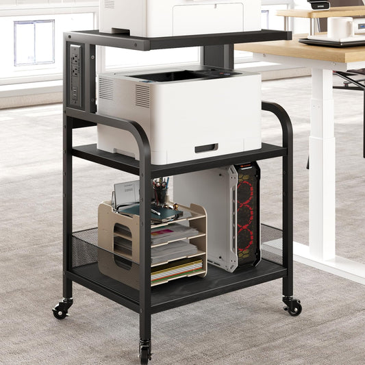 GAOMON 3 Tier Printer Stand with Power Ports