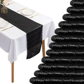 Sequin Table Runner 12 x 72 in (Pack of 12) - Sparkling Black