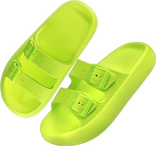 BenSorts Pillow Sandals for Women Men with Thick Sole Comfort