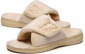 Plantar Fasciitis Women's Fuzzy Orthotic Adjustable Slippers - Cozy