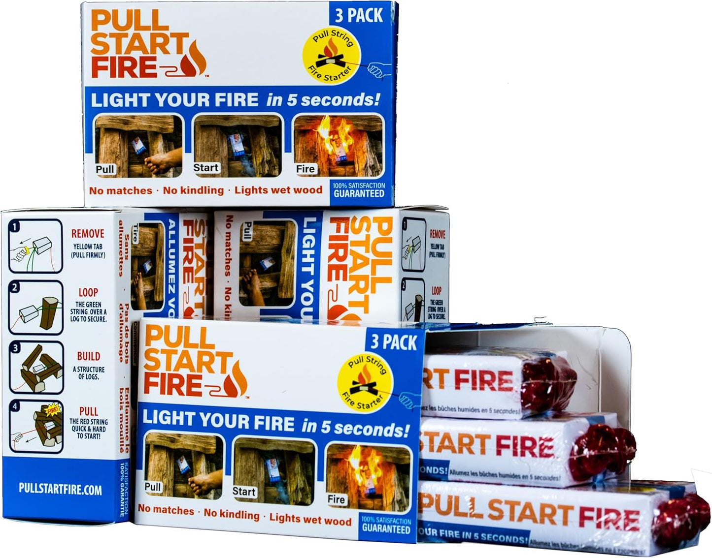 Pull Start Fire Pull String Firestarter for Quick Campfires