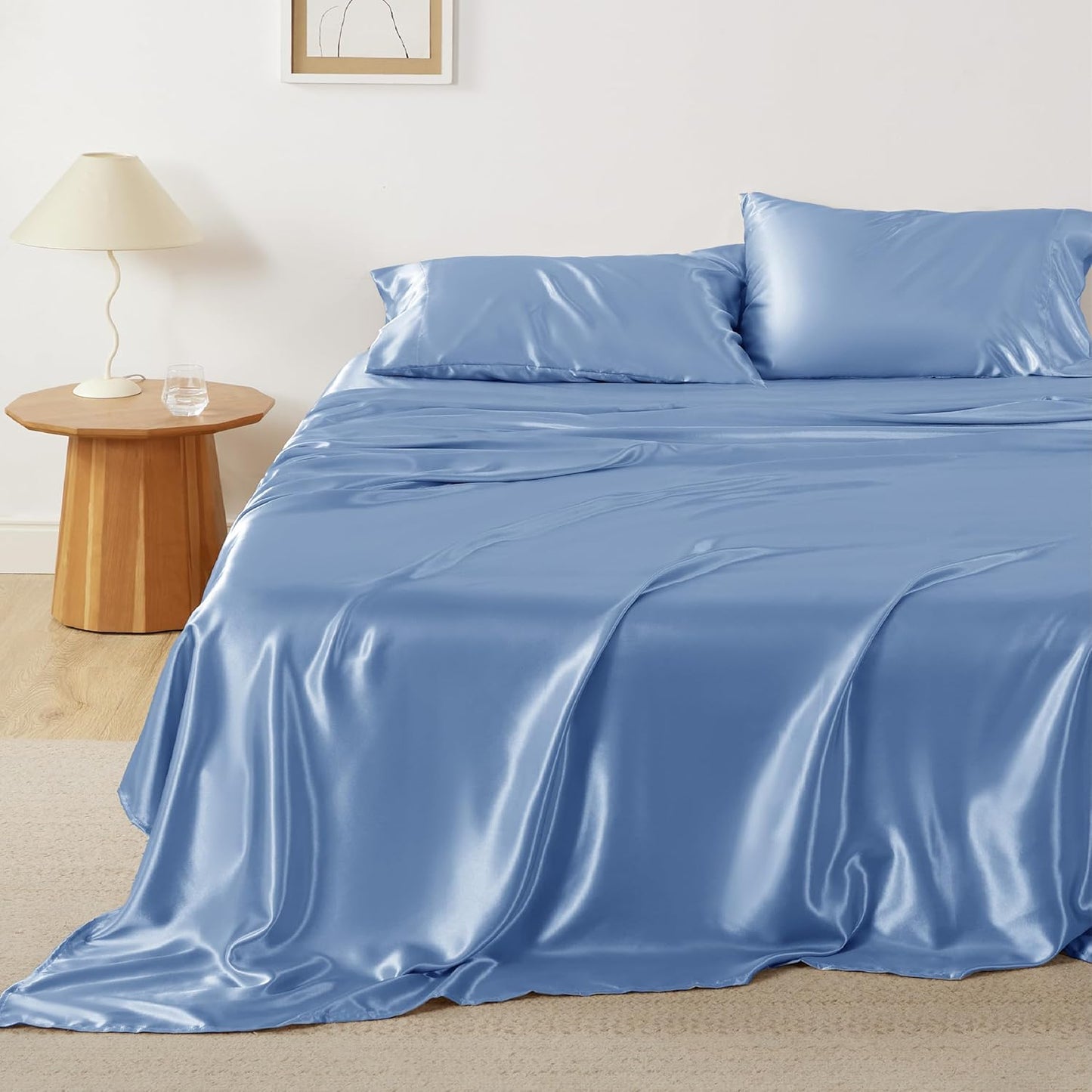 Luxury Satin Sheets King Size Bed Set for Ultimate Comfort